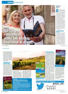 Article de Carine CHARLIER pour le magazine Viti 403 janvier 2015