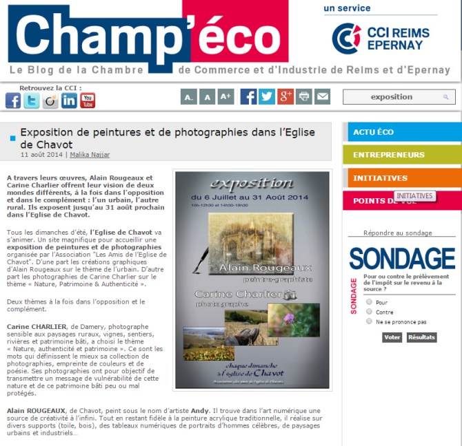 article champeco expo chavot 2014