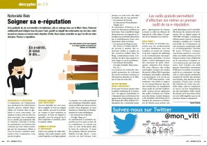 Article de Carine CHARLIER pour le magazine Viti 403 de janvier 2015