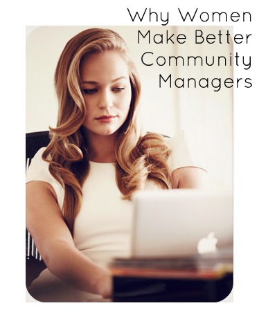 why women make better community managers social media opinion fashionable girl working on mac laptop freelance coffee shop